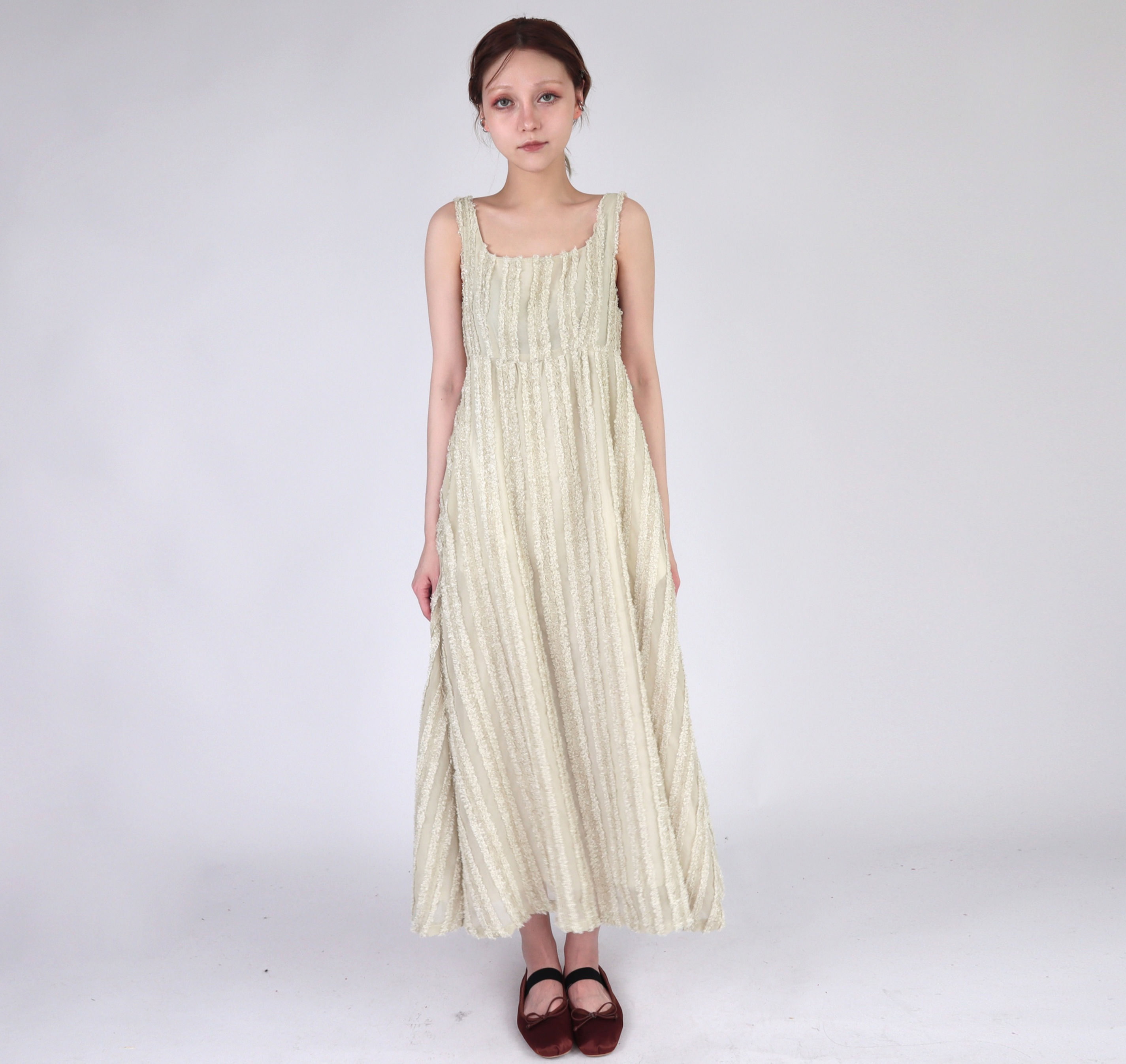 Sienna Light Brown Starry Dress