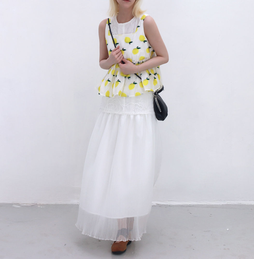 サムネイル： Summer Lemon Ruffled Vest