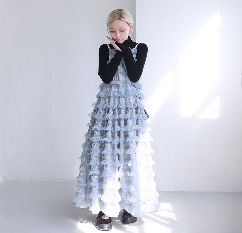 縮圖：Blue Étoile Cake Dress