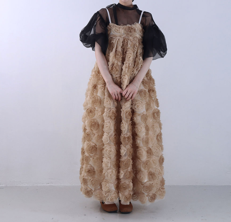 Miniature : Brown Rose Zuria Clématite Dress