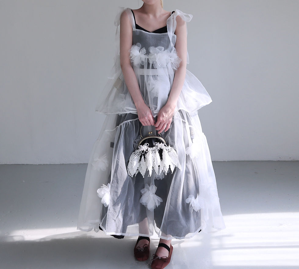 縮圖：Black Ribbon Sonata Dress