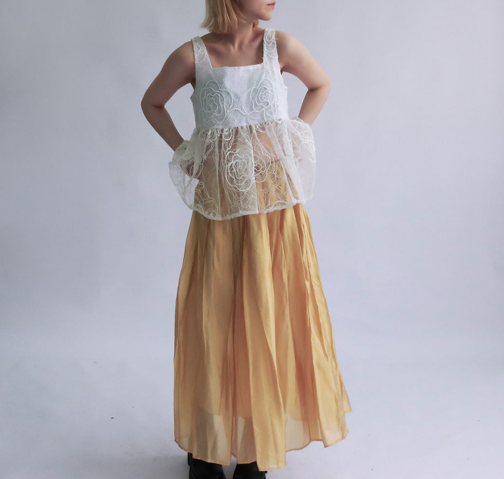 縮圖： La Luna Gleam Skirt (Brown)