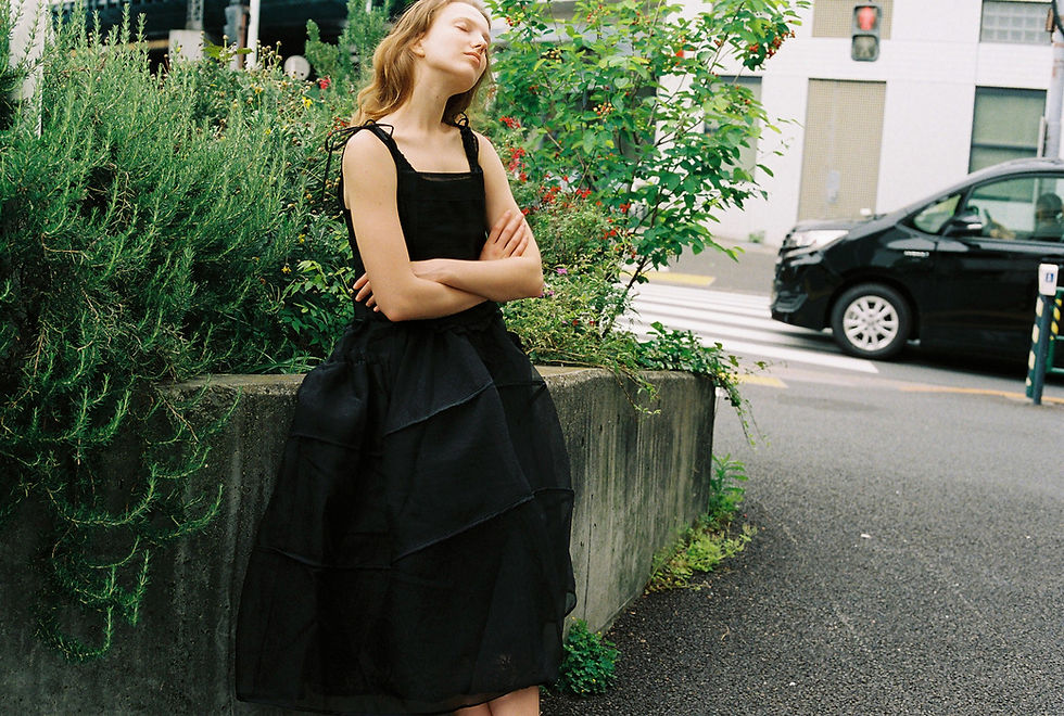 縮圖：Veilseed Silhouette Black Base Dress