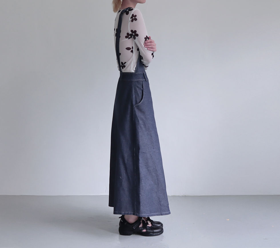 サムネイル： Northfield After Rain Denim Apron Dress