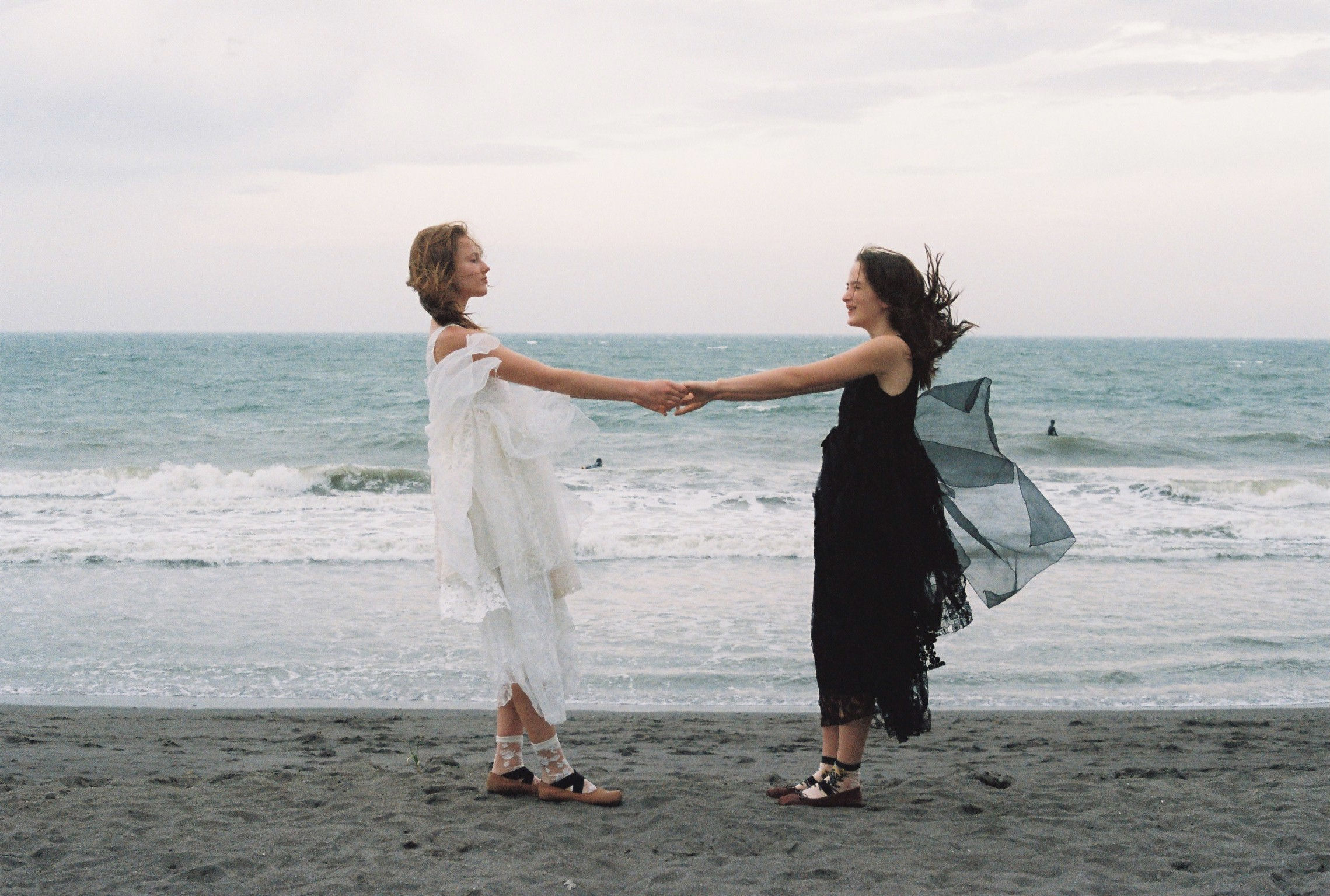 Ivory Lace Gathering Under Morning Light Whispered Steps Dress