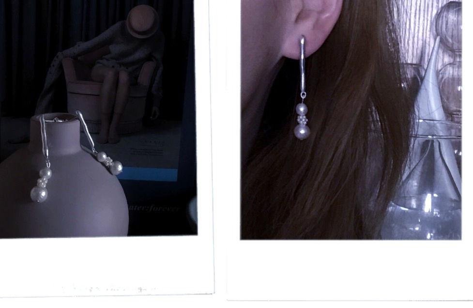 Thumbnail: (Silver Bar collection2) pair of 925 Silver Bar   Drops Earrings