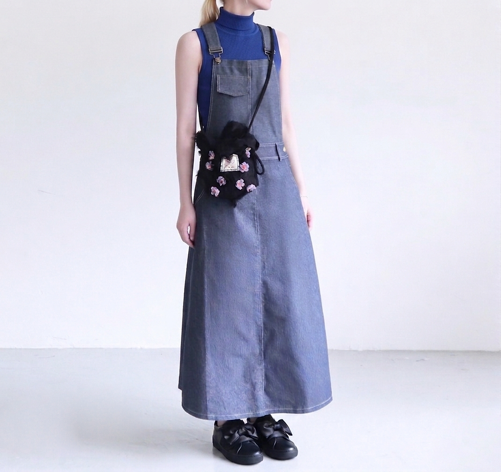 サムネイル： Northfield After Rain Denim Apron Dress