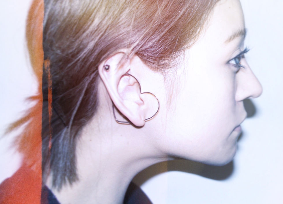 Thumbnail: Heart shaped ear cuff