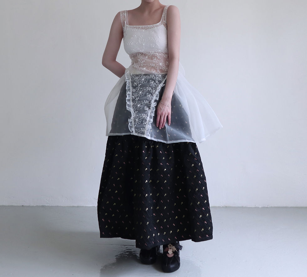 Thumbnail: Pure White Lace Mysa Sheer Vest