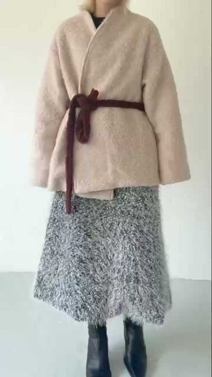 Thumbnail: White Heart Mousse Skirt