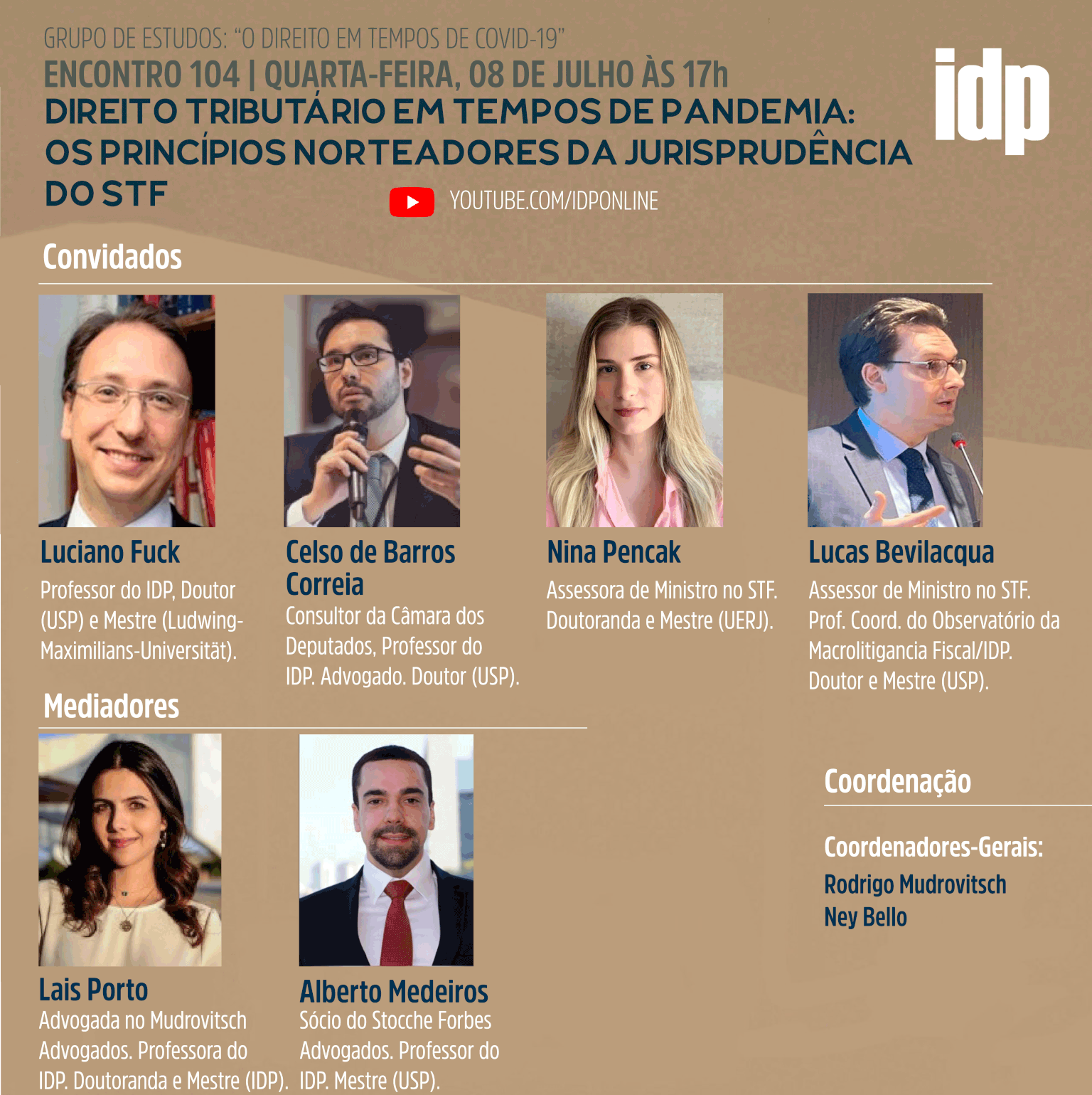 Webinar | Direito tributário na pandemia: os princípios norteadores da jurisprudência do STF