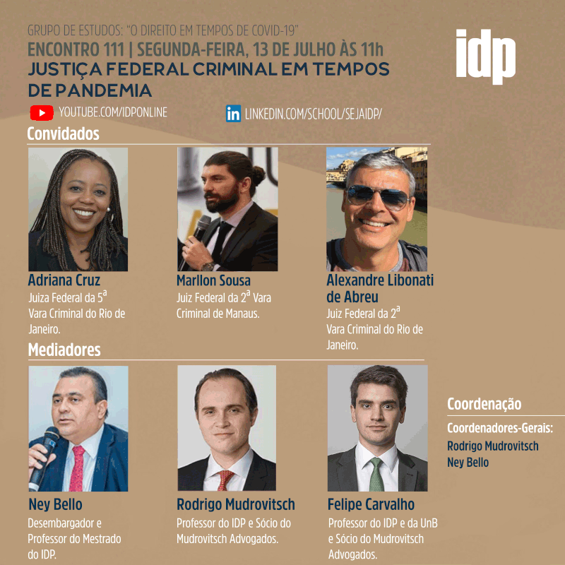 Webinar | Justiça federal criminal em tempos de pandemia