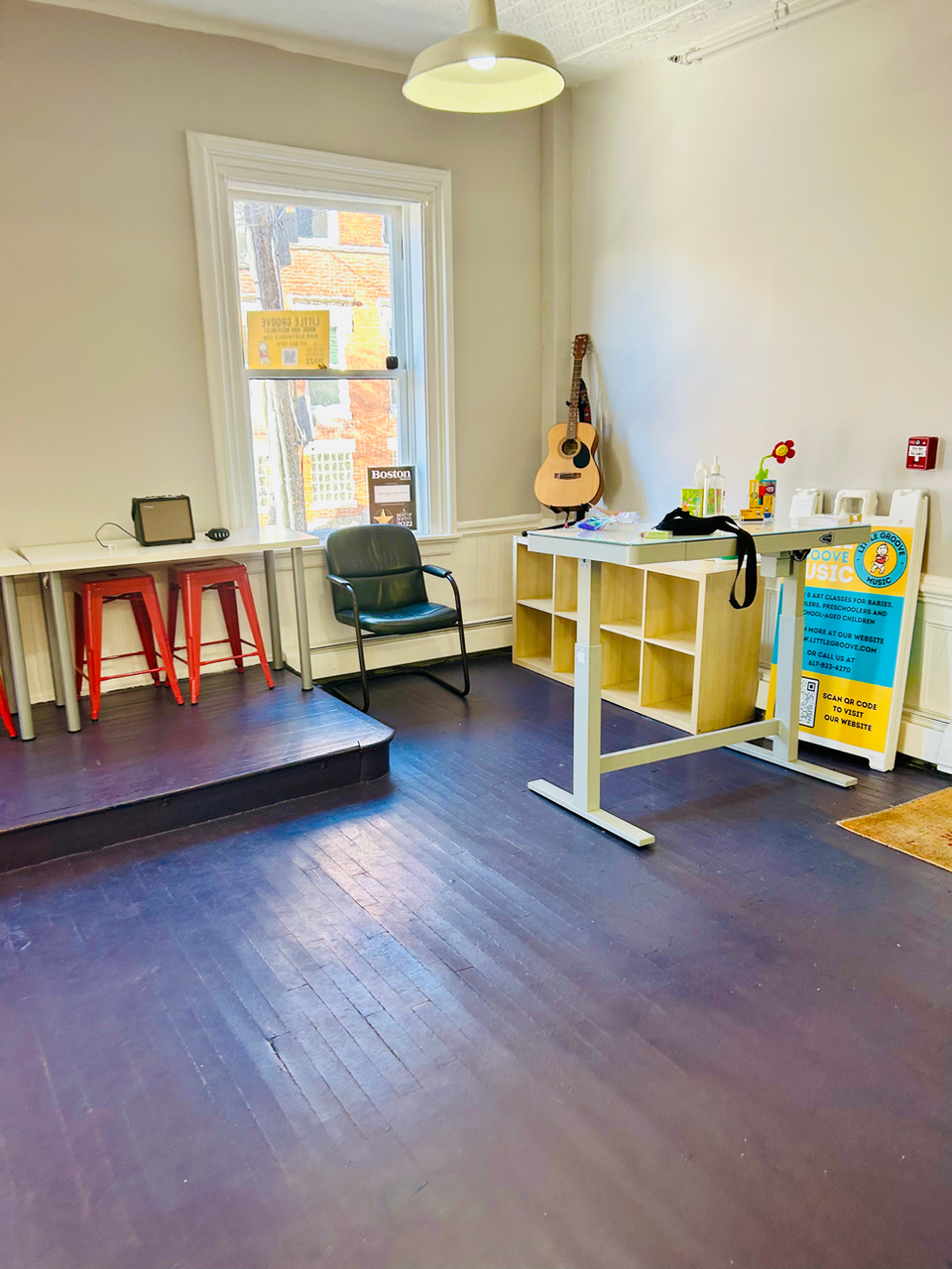 Charlestown Play Space for Kids room with guitar