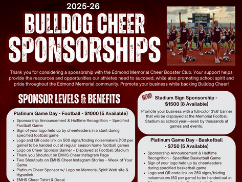 2025–2026 Bulldog Cheer Sponsor Campaign is Live!