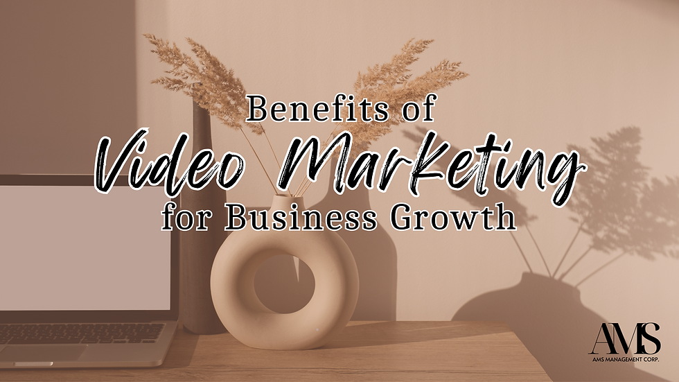  Benefits of Video Marketing for Business Growth