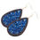 Thumbnail: Sequin Glitter Wood Teardrop Hook Earring