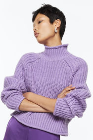 h&m lilac chunky knit turtleneck sweater.jpeg