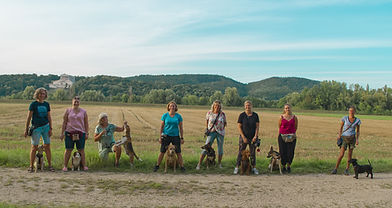Julia und Gruppe beim gemeinsamen Walk