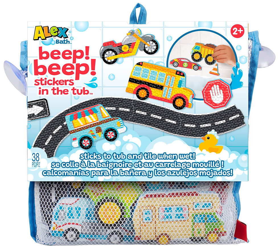 Thumbnail: Beep Beep Stickers In The Tub