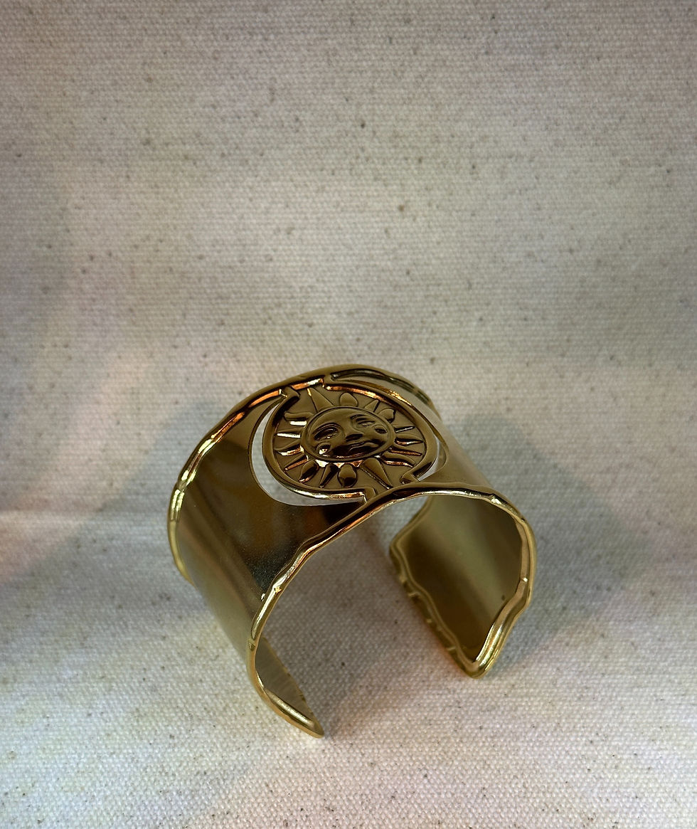 Thumbnail: 18K Gold Plated Stainless Steel Woman Cuff Bracelet