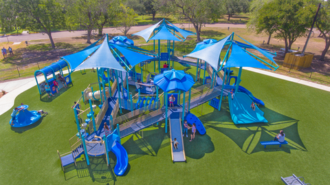 large covered playground