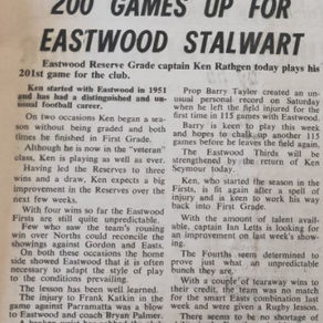 From the archives - Ken Rathgen's 200 games