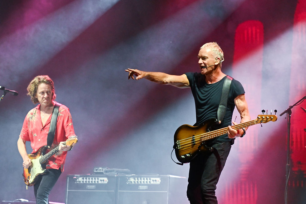 Sting, tête d’affiche exceptionnelle du Aio Festival, qui avec le soutien affirmé et permanent de la Ville, s’est imposé comme l’un des grands temps forts de l’été ajaccien.