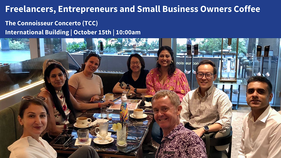 Freelancers, Entrepreneurs and Small Business Owners Coffee - October 15