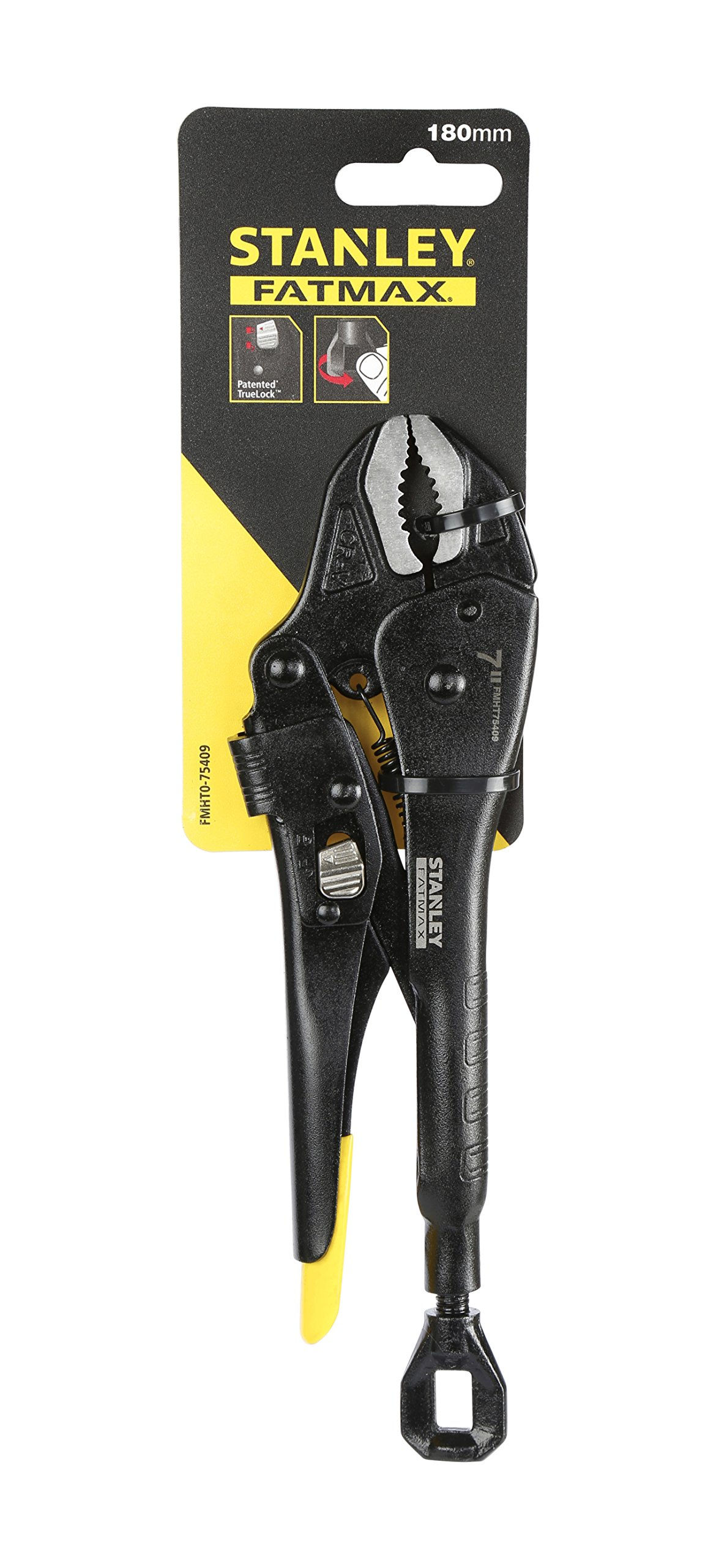 Stanley FMHT0-75409 Curved Locking Mole plier, Black
