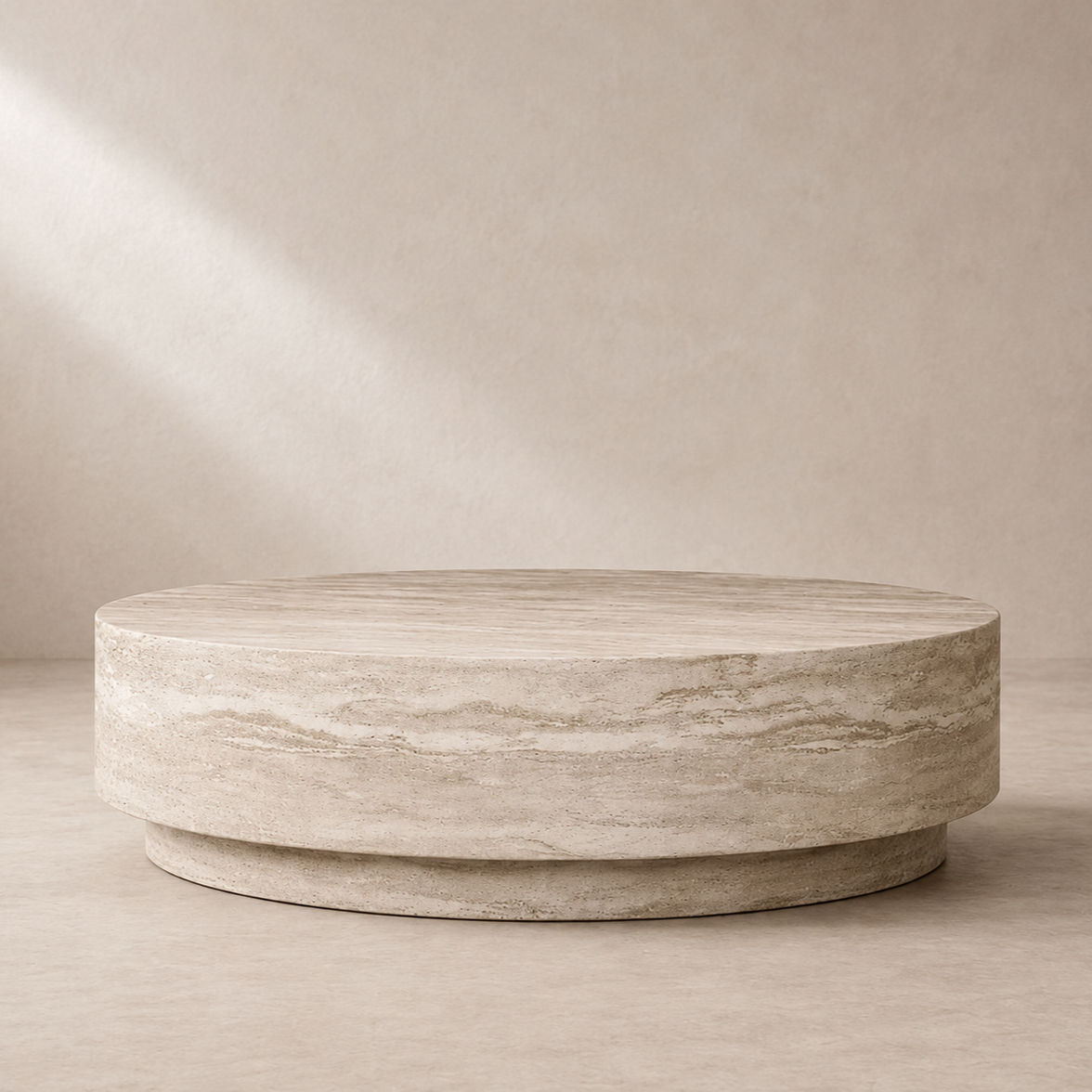 Aristea – Titanium Travertine Coffee Table
