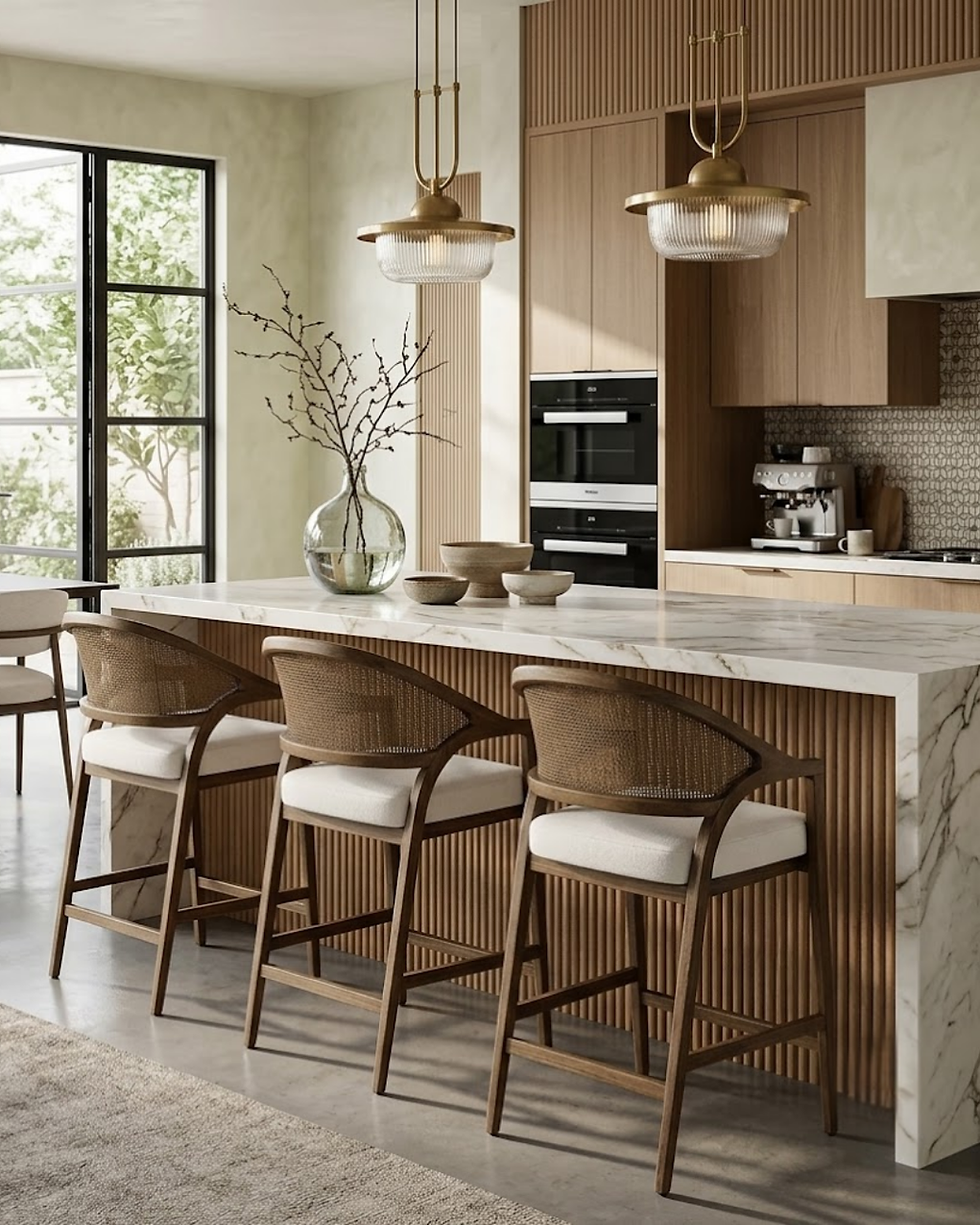 Thumbnail: Adyra — Rattan & Oak Barstool