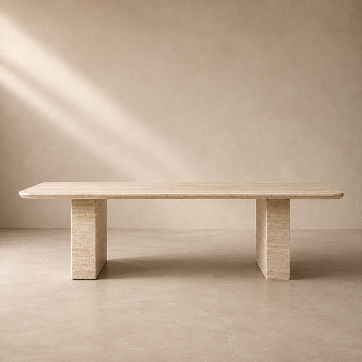Siena — Travertine Dining Table
