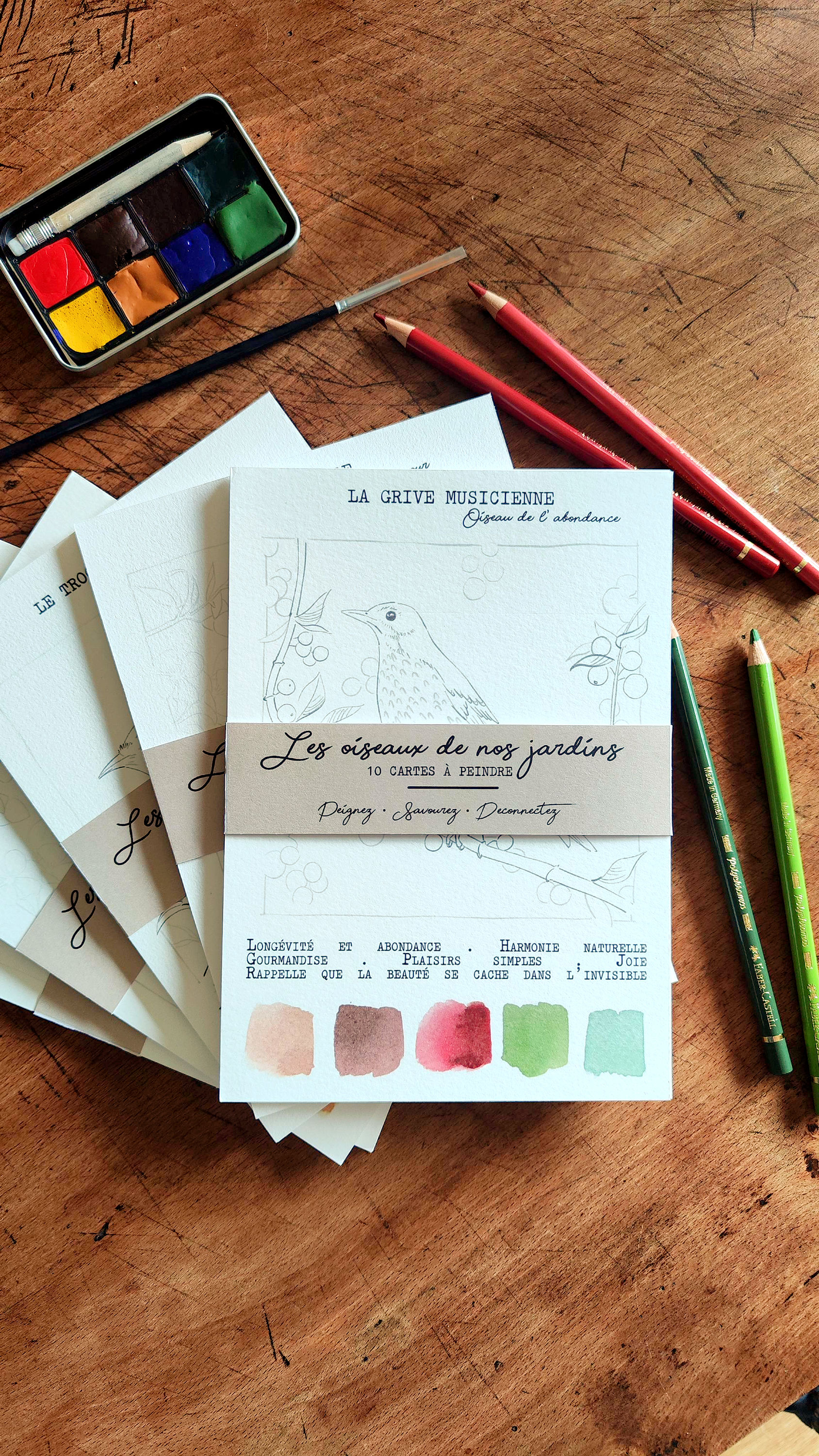 10 CARTES À PEINDRE OU COLORIER