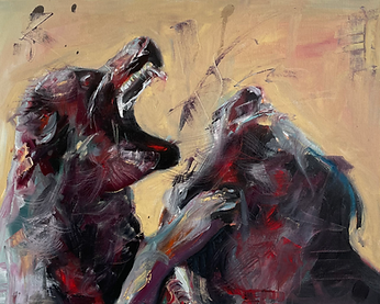 Stray 3 Study by Alexander Blu,
Oil on Canvas, 40 x 50 cm
