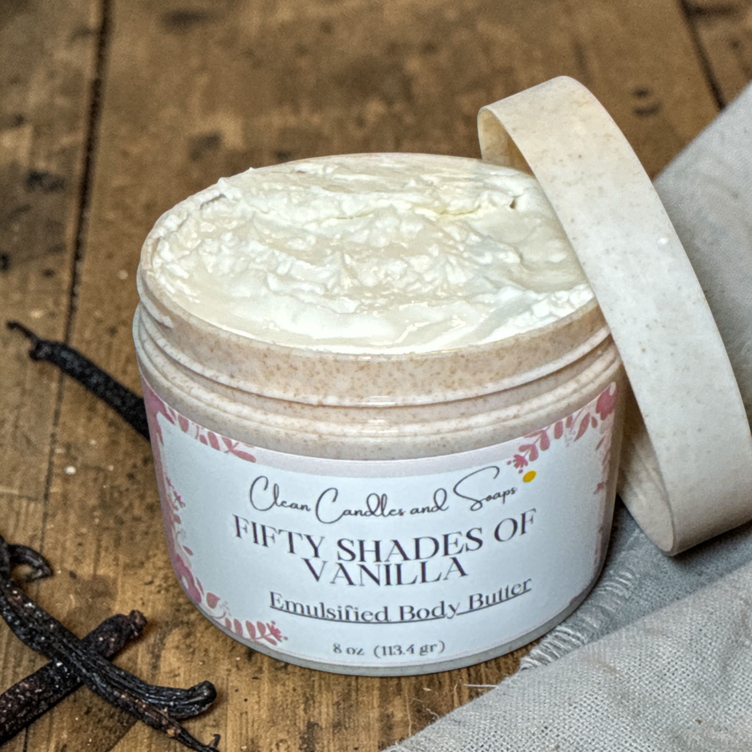 Fifty Shades of Vanilla | Emulsified Body Butter | 8 oz