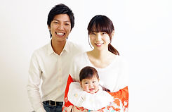 お宮参り父母子