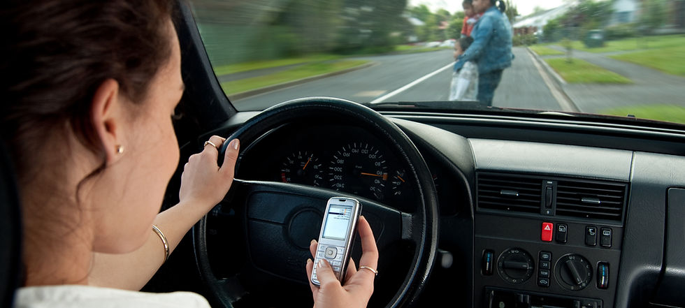 Distracted Driver on Cellphone