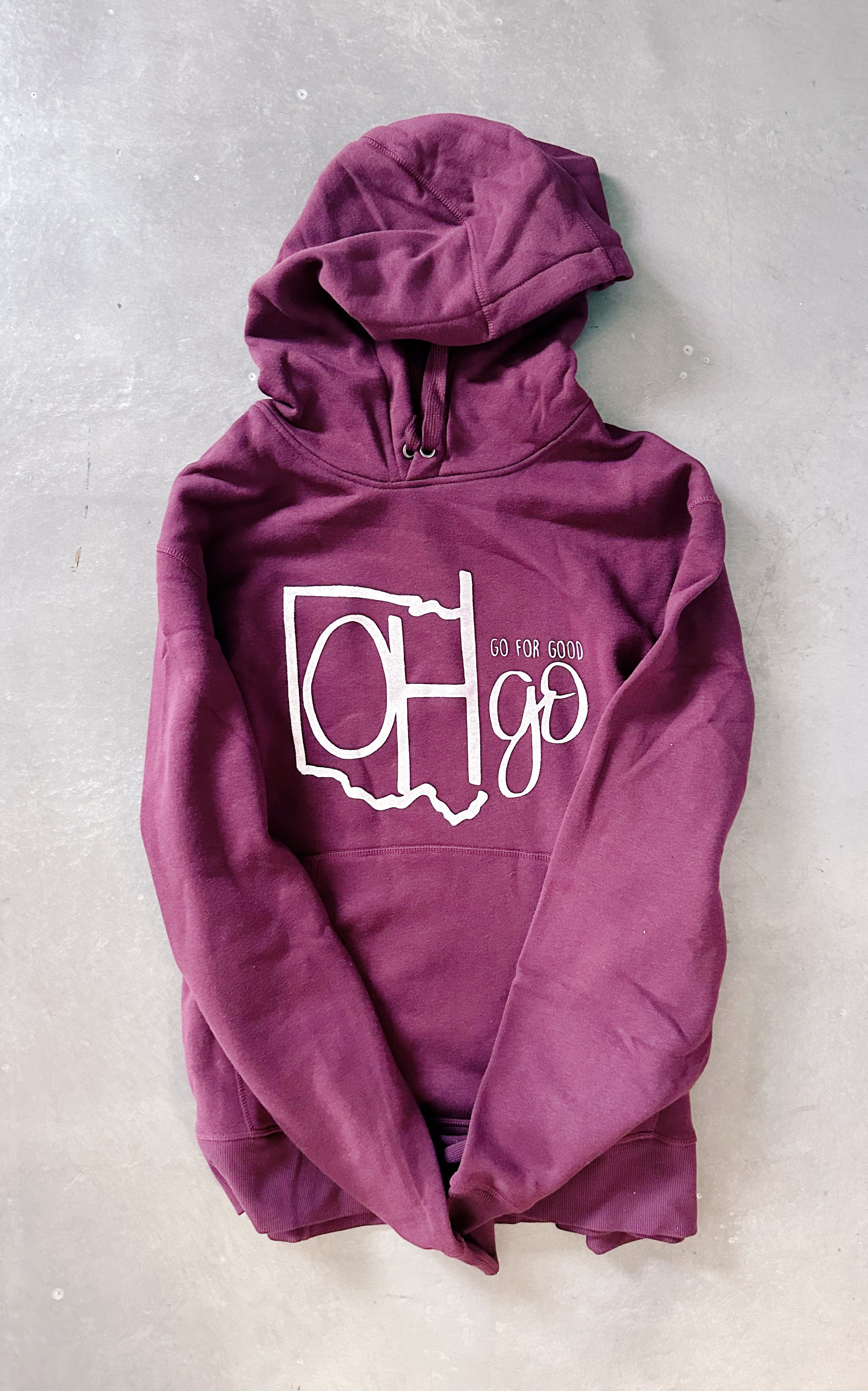 OHgo Burgundy Hoodie
