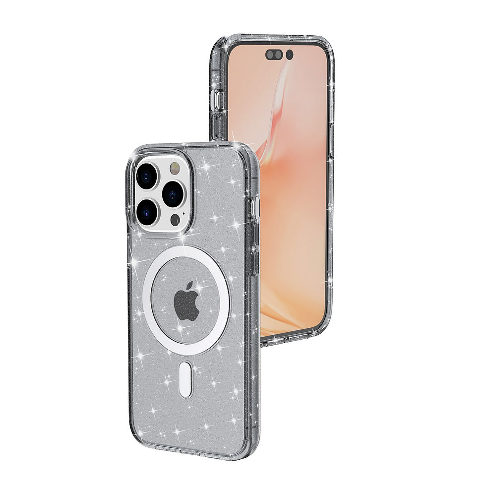 Thumbnail: Transparent Bling Glitter Magsafe Case for iPhone 14 Pro Max