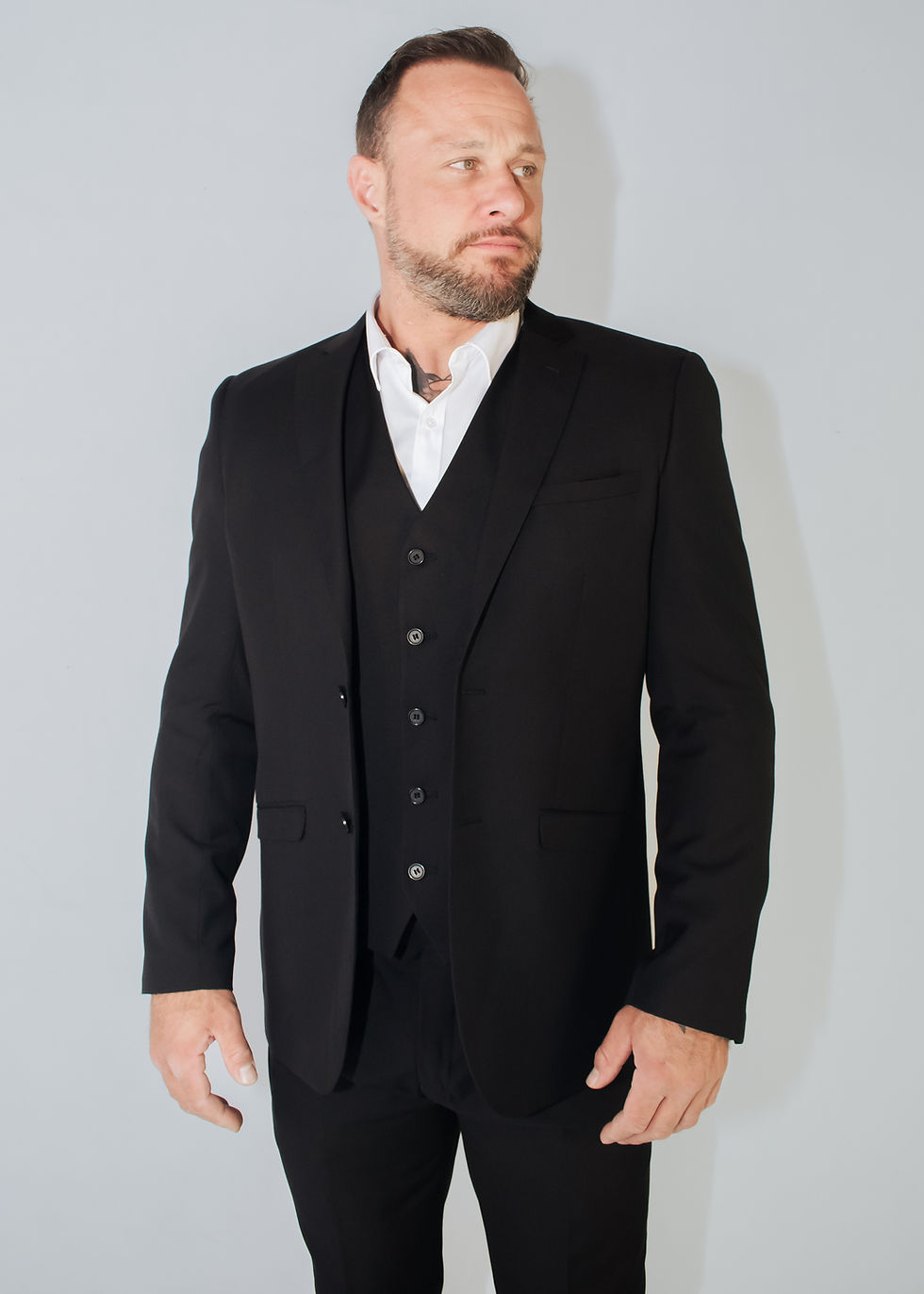 Thumbnail: LONDON SLIM JACKET – BLACK