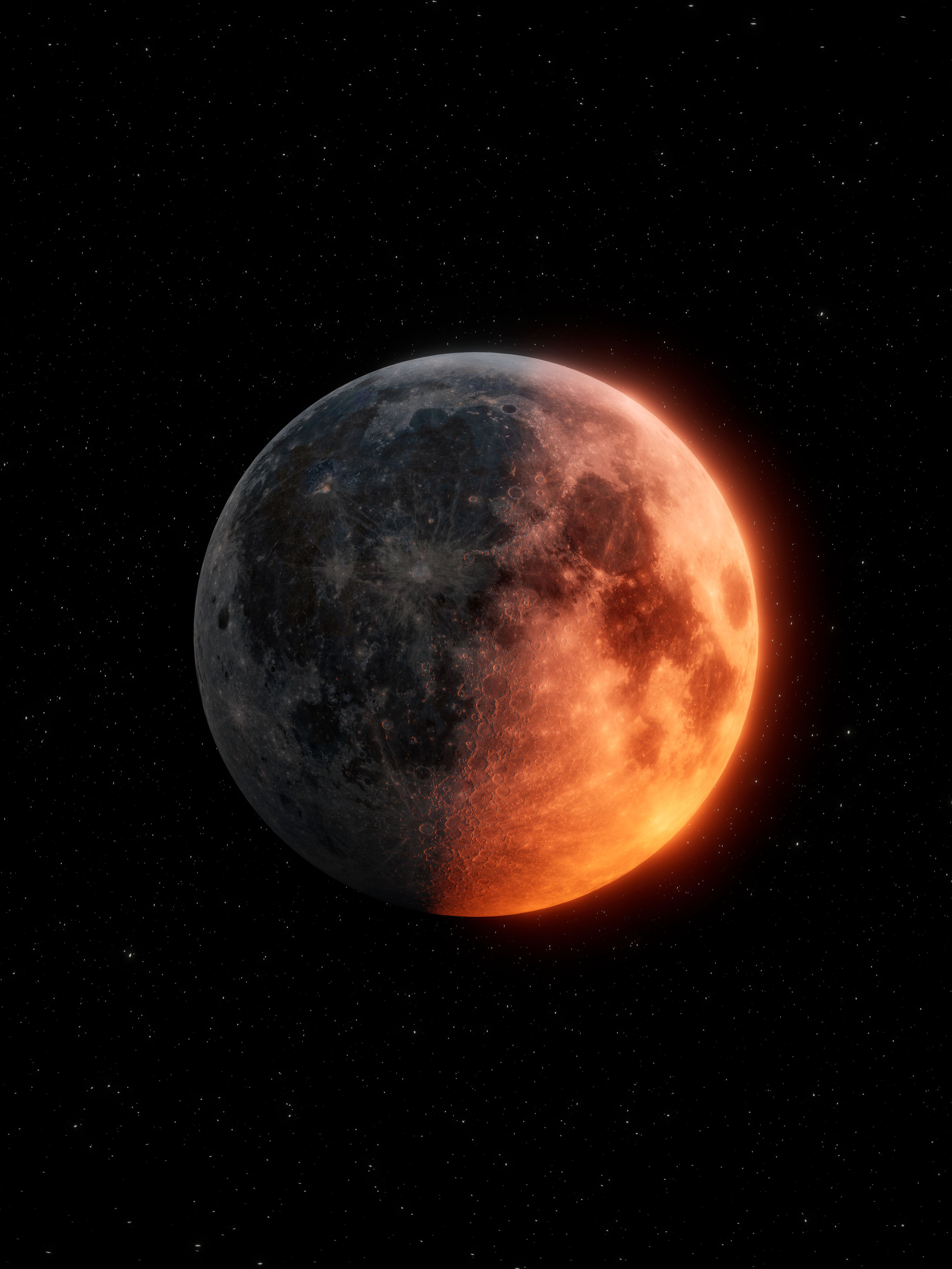 First quarter blood moon