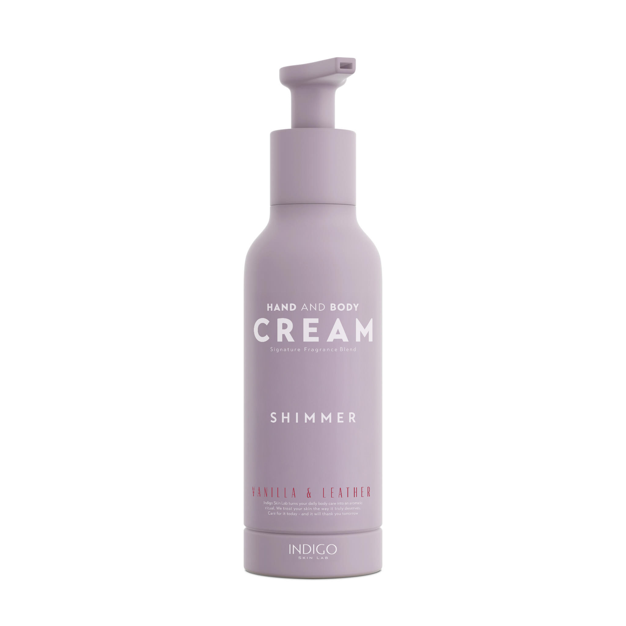 INDIGO Vanilla & Leather Hand & Body Cream SHIMMER 140ml
