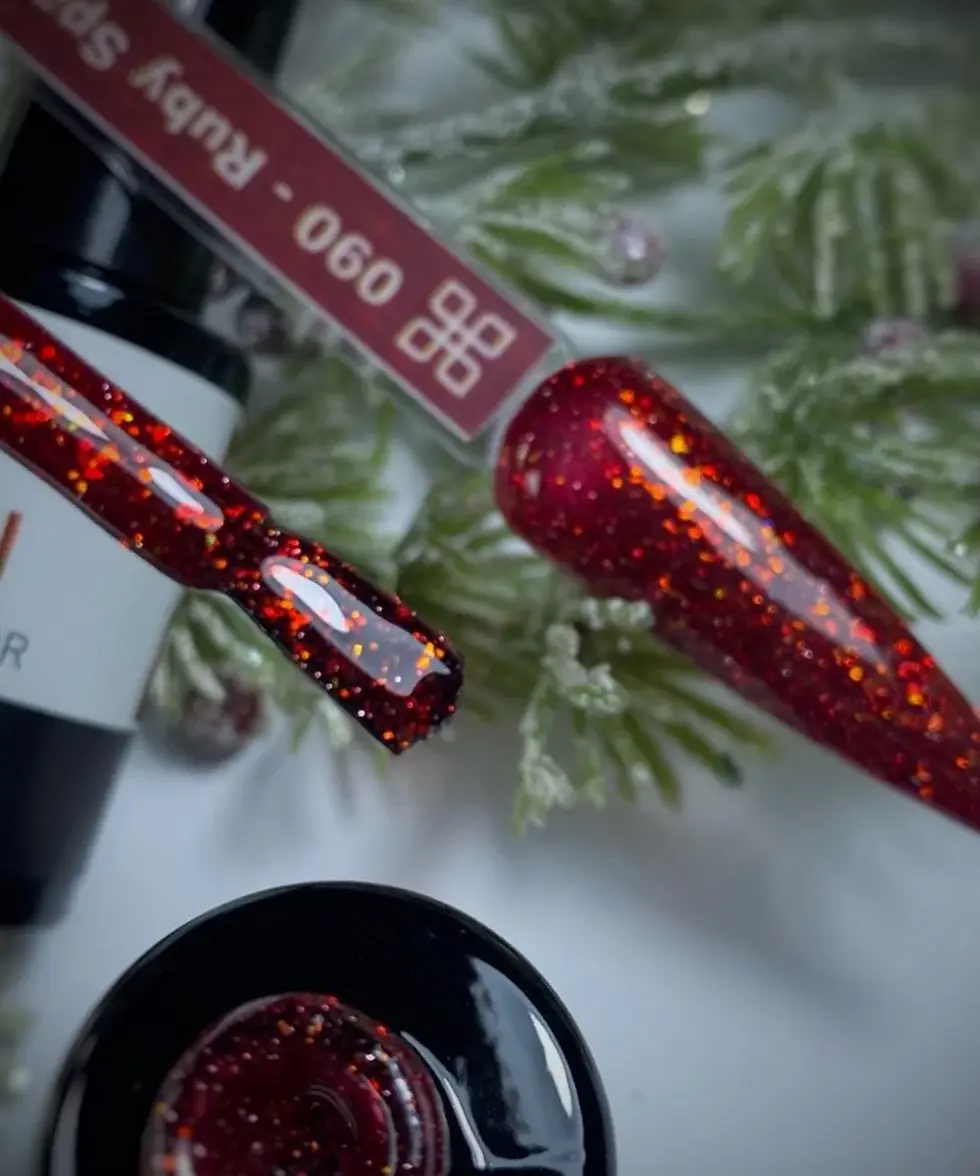 Thumbnail: OLTI  090 Ruby Sparkle Gel Polish 8ml