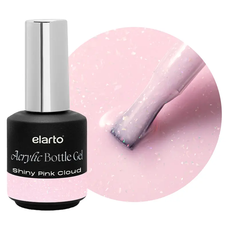 Thumbnail: ELARTO Acrylic Bottle Gel SHINY PINK CLOUD 15 ml