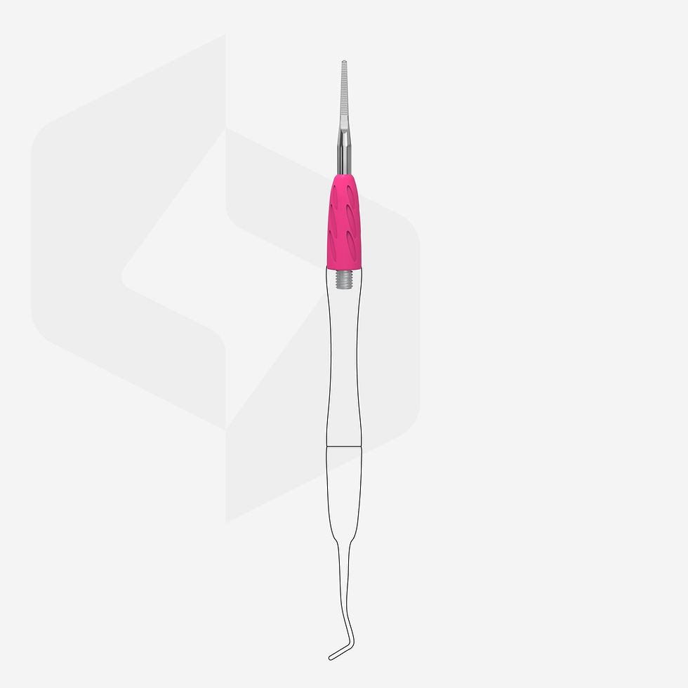 Thumbnail: Working part of the pusher Combo UNIQ 38 straight toenail file WPPQ-38