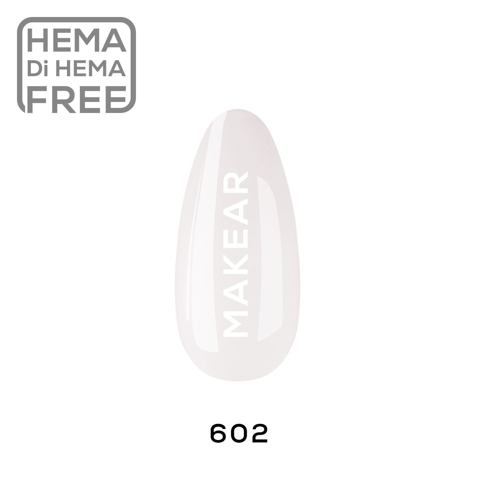 MAKEAR 602 SEMI-transparent Gel Polish 8ml