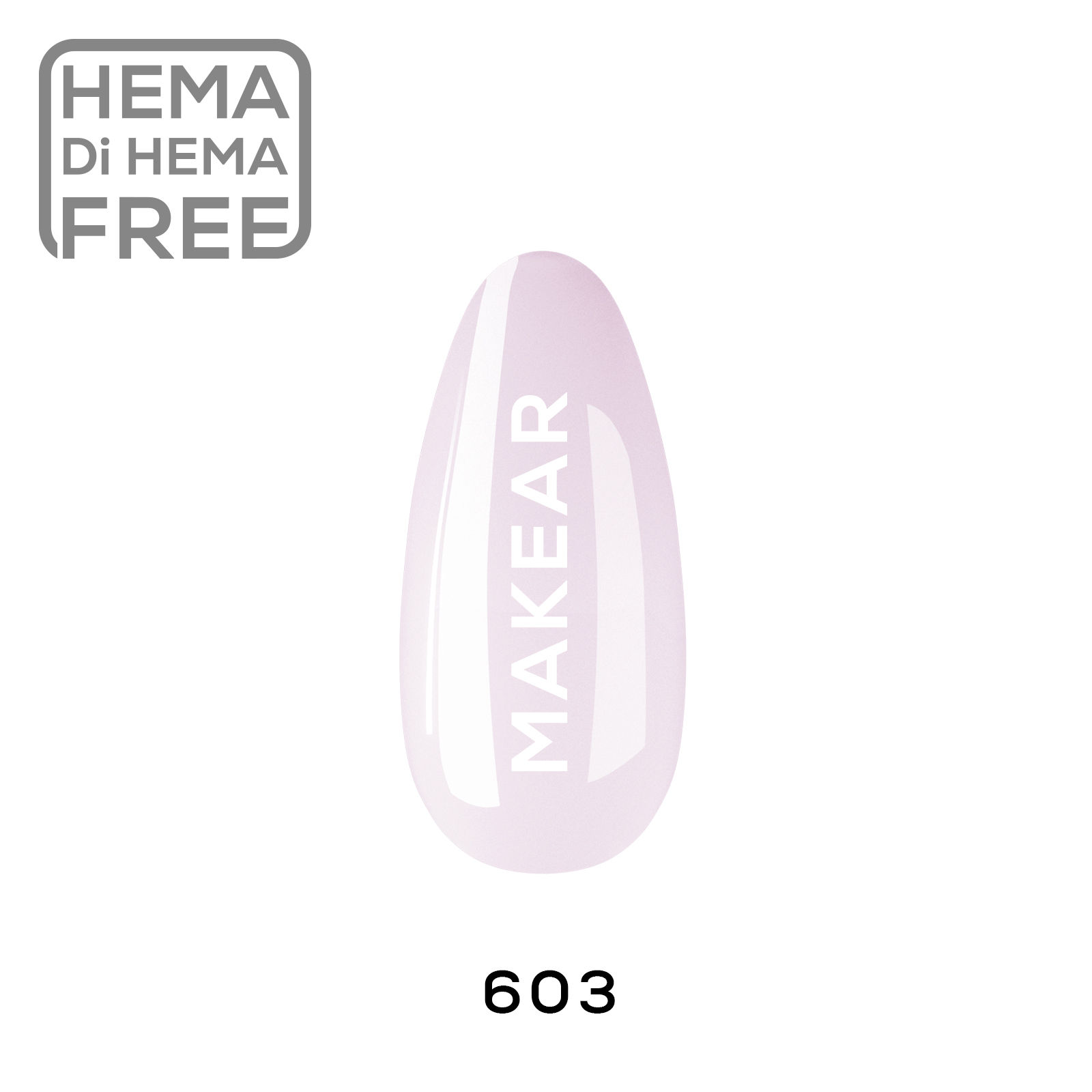 MAKEAR 603 SEMI-transparent Gel Polish 8ml
