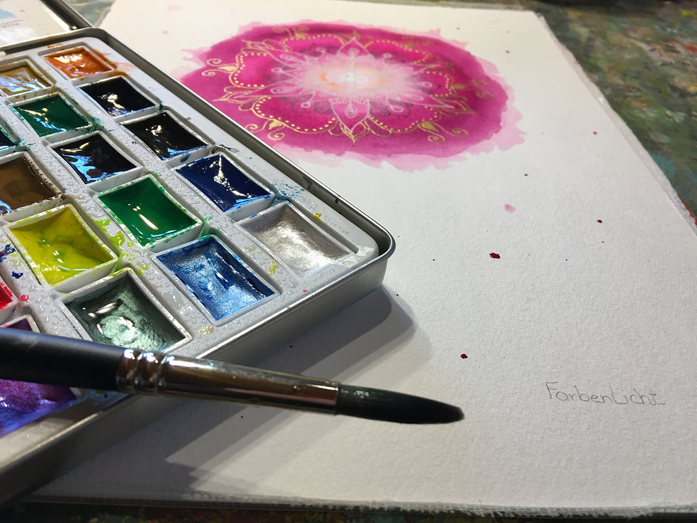 Miniaturbild: Wasseruntersetzer mit Farbfrequenzen zum Energetisieren - "Liebe"