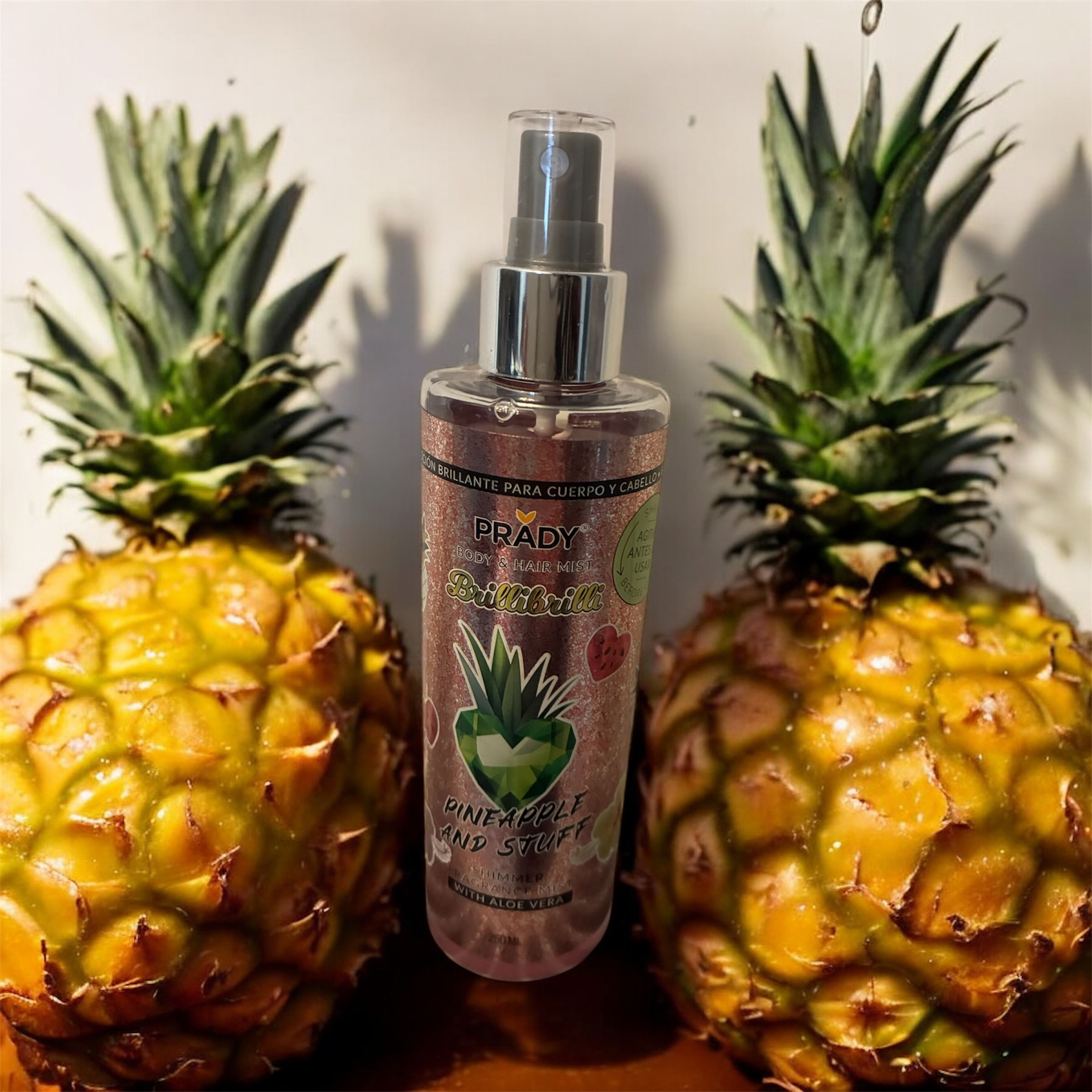 Brume Ananas scintillante pour le corps et les cheveux