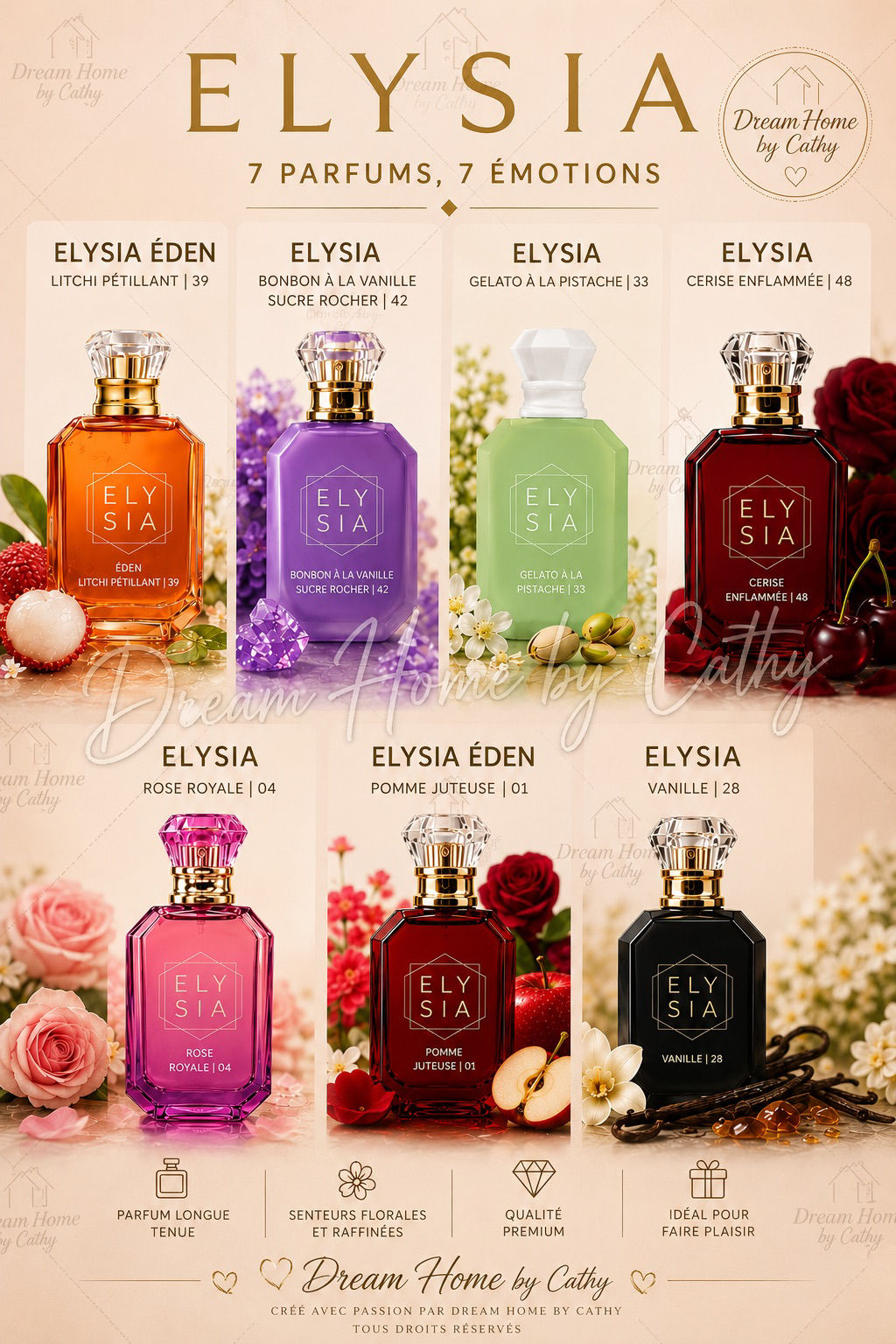 Eau de Parfum inspi Kenzie 50 ml au choix 